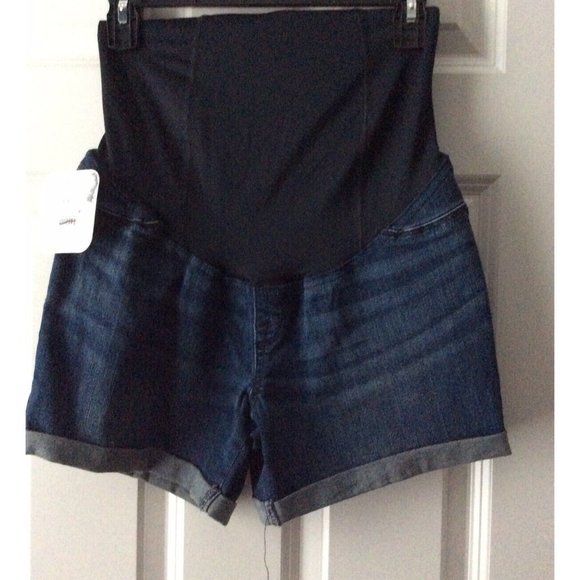 NWT, Isabel Maternity, Size 2, Blue Jean Short - Picture 1 of 5
